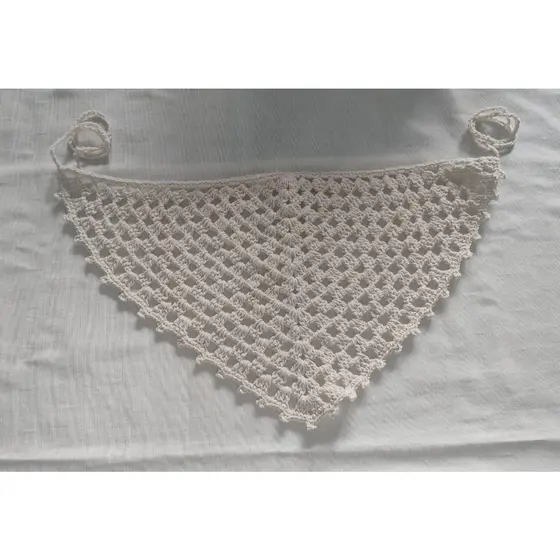 Bandana Lenço de crochê tendência 2025