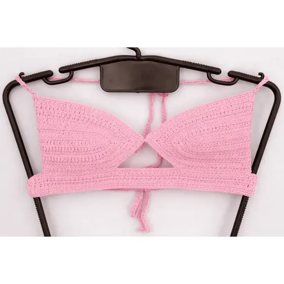 top feminino em croche P verao