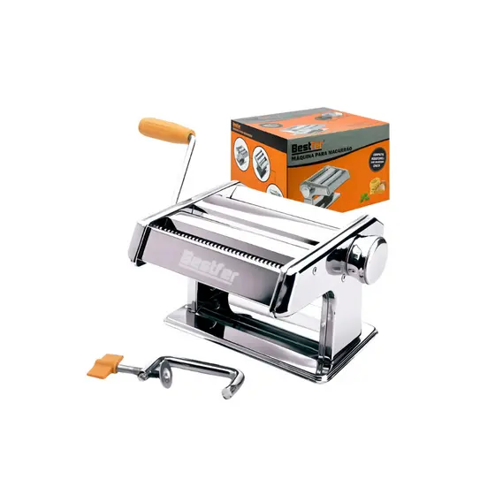 Cilindro Para Massas Aço Inox Máquina de Macarrão Caseiro Lasanha Talharim Bestfer