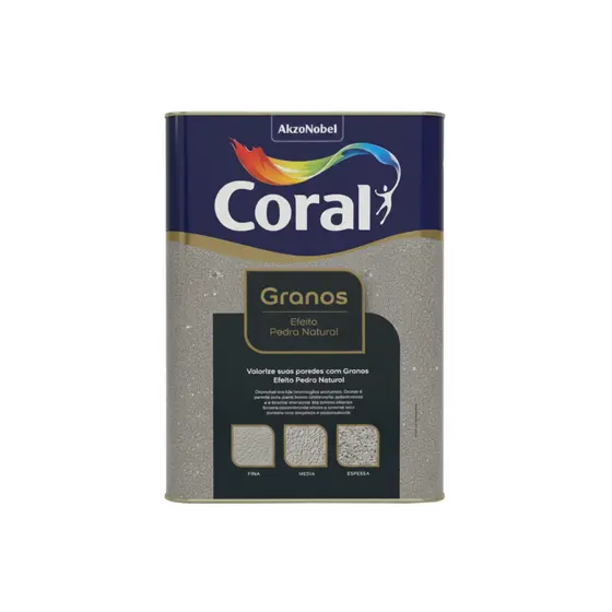Efeito Pedra Natural Textura Coral Granos 22 Kg - Cores