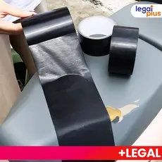 Fita Adesiva Preta de Couro: Kit de Reparo para Móveis, Sofás, Assentos de Carros, Cadeiras de Escritório e Vinil