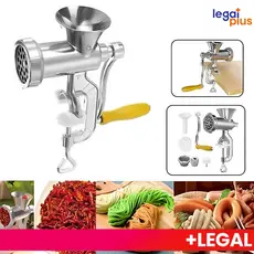 Moedor de Carne Manual com Funil para Linguiça e Biscoito