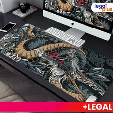 Mousepad Antiderrapante Costurado Estilo Popular 65x32cm/70x35cm/90x40cm para Computador Gamer