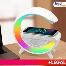 Caixa de Som Bluetooth Inteligente + LED RGB com Relógio/Sem Relógio - Estação Multifuncional para Música e Decoração