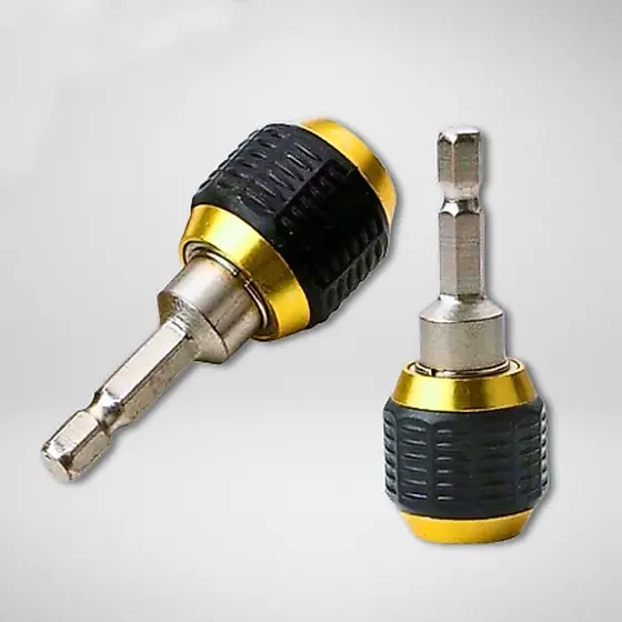 1 Pçs 1/4 Alça Hexagonal 60mm Haste Acoplamento Rápido 6.35mm Mandril de Aperto Rápido