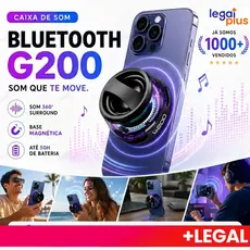 Caixa de Som LED Bluetooth Magnética – Mini Speaker RGB, Portátil, À Prova d’Água