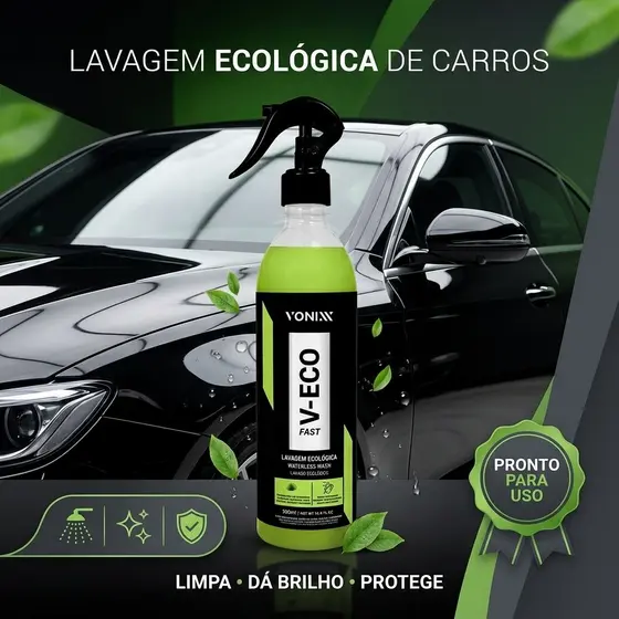 V-Eco Fast Para Lavar Carro Com Utilização Mínima de Água -Vonixx 500ml