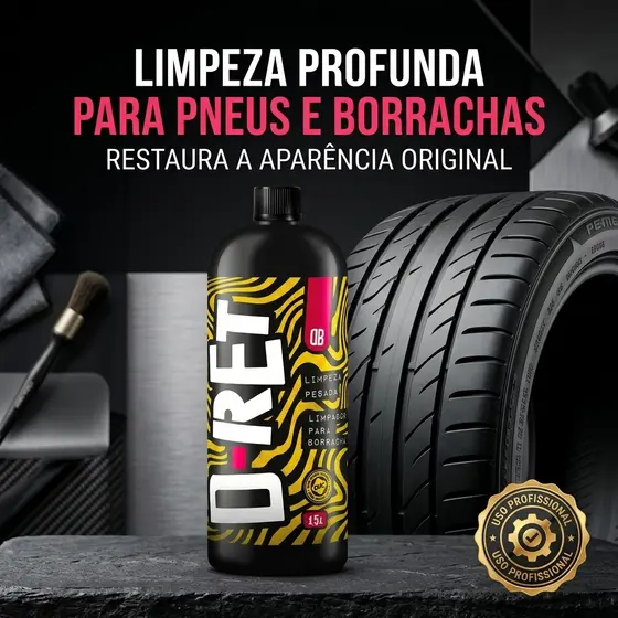 Limpador Pneu Borracha Limpeza Pesada D-Ret Dub Boyz