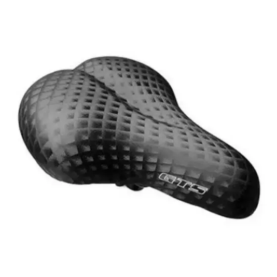 Selim Banco Duas Molas Capa Carbono Gts Preto Bicicleta