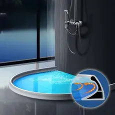 Barreira de Agua Retenção em Silicone Vedação Area Molhada Banheiro Box Lavanderia