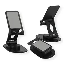 Suporte Para Celular De Mesa 360° Com Ajuste De Altura C-125
