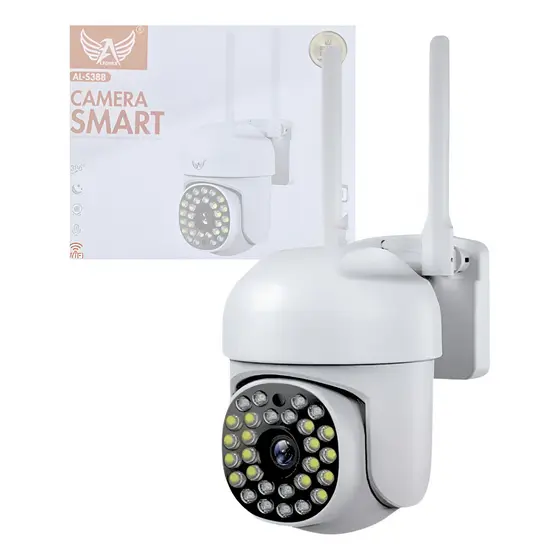 Câmera Segurança Ip Externa Rotativa Wifi Prova Dágua Full H