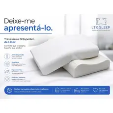 Travesseiros Látex Natural Suporte Ortopédico para Coluna Cervical | LTX Sleep