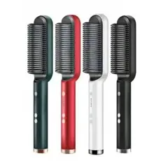 Escova Alisadora Bivolt 5 Em 1 - Alisa Hidrata Modela Alinha E Anti-Frizz