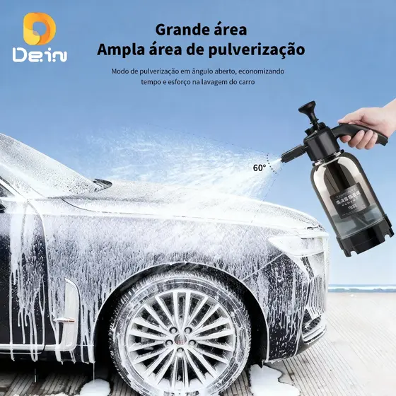 Borrifador Pulverizador Snow Foam Lavadora Espuma  Manual 2 Litros