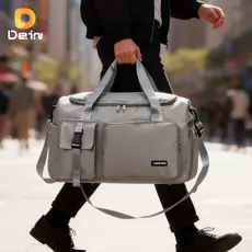 Bolsa Esportiva 36L Viagem Academia Impermeável Grande com Suporte Mala e Bolso Traseiro