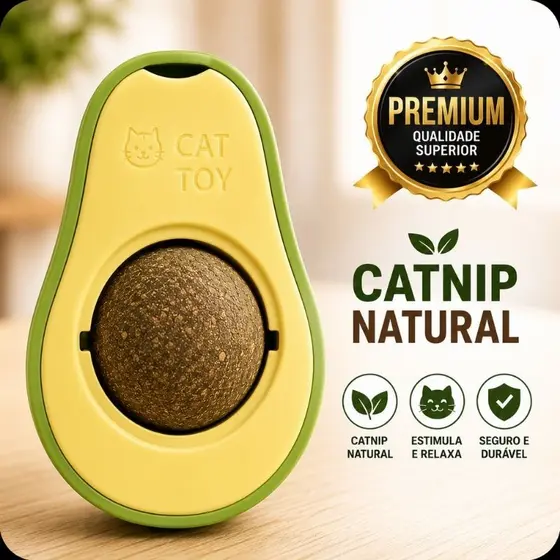Catnip Brinquedo Gato Abacate Lambe Interativo