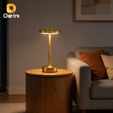 Luminária LED Sem Fio Touch Recarregável 3 Cores de Luz Moderna Minimalista Mesa