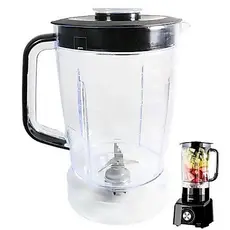 Copo De Liquidificador Philco Ph900 / Ph1200 / Plq 1212 Cristal Resistente Preto