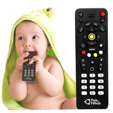 Mordedor Meu Controle Remoto Massageador Infantil Dentição Bebê Pais e Filhos