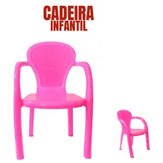 Cadeira Infantil Plástico Rosa