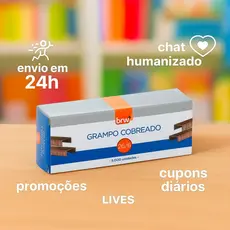 Grampo 26/6 Galvanizado BRW para grampeadores 5.000 Unidades