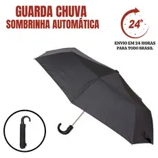 Guarda Chuva Reforçado Com Cabo Resistente Abre e Fecha Proteção Contra Chuva Sol e Raios UV