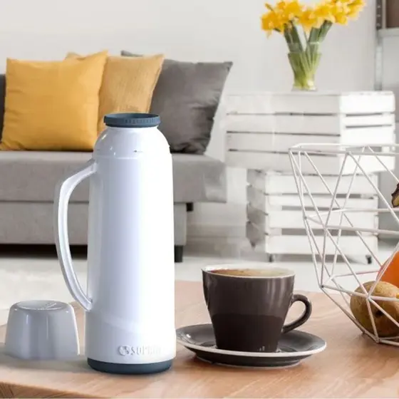 Garrafa térmica 1 Litro café chá Soprano  Diversas Cores