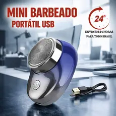 Mini Barbeador EléTrico PortáTil À Prova D'áGua TIPO-C Aparador De Barba De Bolso