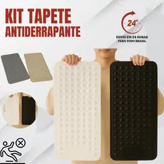 Tapete Para Box Antiderrapante á Ventosa com Superfície Massageador Massagem 67,5x35CM Banheiro