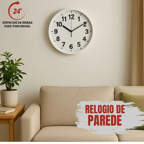 Relógio de Parede Cozinha Moderno Decorativo Quarto Sala Escritório