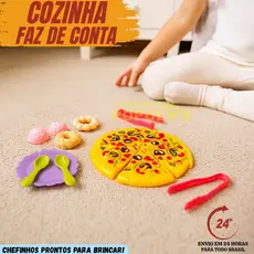 Kit Casinha Completa Infantil Brinquedo Sala Cozinha Quarto Cozinha Faz de Conta