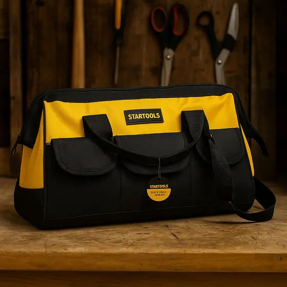 Bolsa Mala Maleta De Ferramentas Em Lona C/ Fundo Reforçado Startools Tamanho 16''