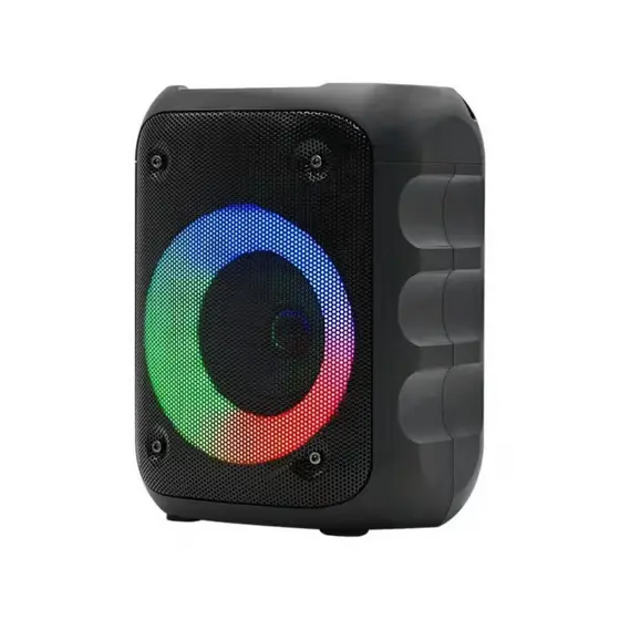 Caixa De Som Bluetooth Portatil RGB Colorida Radio Fm Som Hi-Fi Potente
