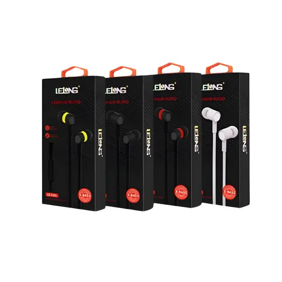 Kit 2 Fone De Ouvido Super Bass Com Fio 1.2M E Microfone LELONG