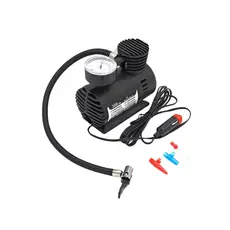 Mini Compressor De Ar Elétrico Portátil Com Manômetro 250PSI 12V Para Pneu Carro Moto Bike Bola