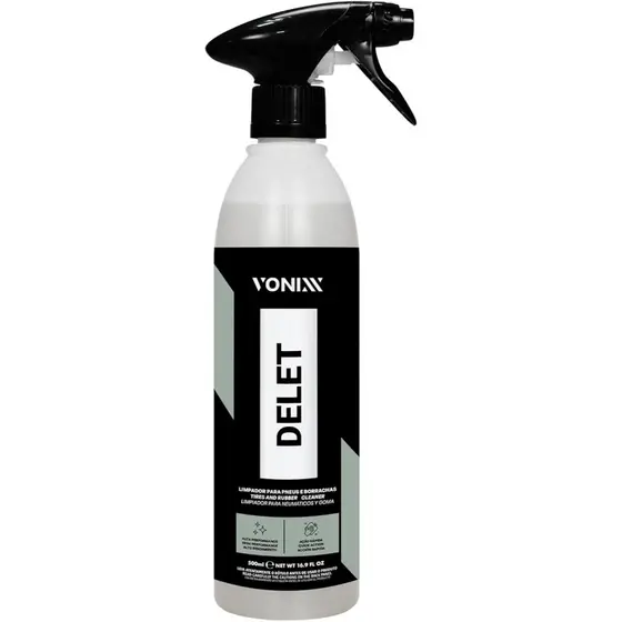 Delet 500ml Limpador De Pneus e Borrachas Vonixx