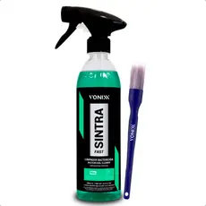 Sintra Fast 500ml Vonixx Limpador Painel Limpeza Interna Automotivo + PINCEL DETALHAMENTO INTERNO
