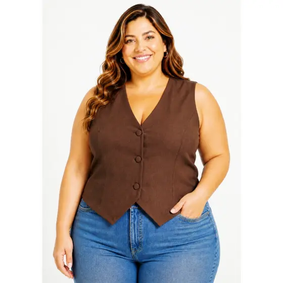 Coletinho Plus Size Feminino Colete Alfaiataria  Social Moda Atual