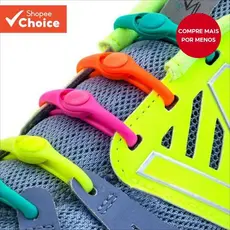 Conjunto De 12 Peças De Cadarços De Silicone Elásticos Preguiçosos Sem Amarração Para Tênis , De Corrida E Botas-Confort