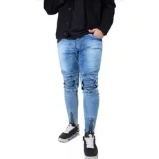 Calça Jeans Masculina Preta Super Skinny Promoção Festa Balada ESTONADA SUPER OFERTA