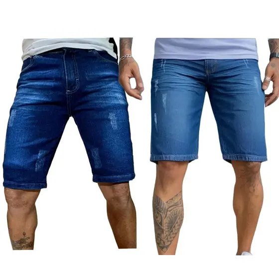 Kit bermudas - Bermuda Jeans Masculina