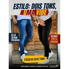 Kit 2 Calças Jeans Masculina Skinny Modelo /Diadia NF