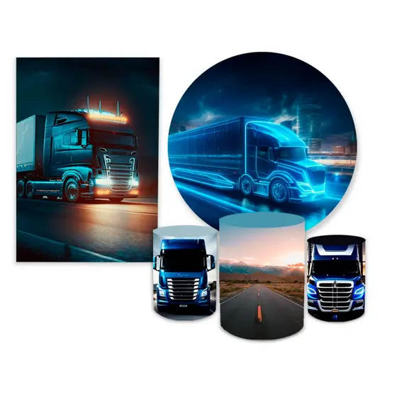 Kit Painel Casado + Trio Capas Cilindros Caminhão Completo Decoração Veste Fácil Envio Rápido