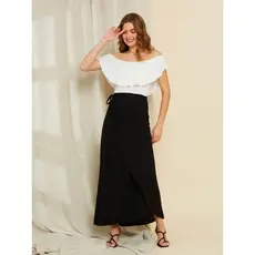 Alisa modas saia envelope viscolinho fashion Confortável