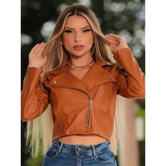 Jaqueta de Courino Feminina
