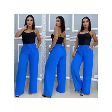 Calça Pantalona Duna De Elastano