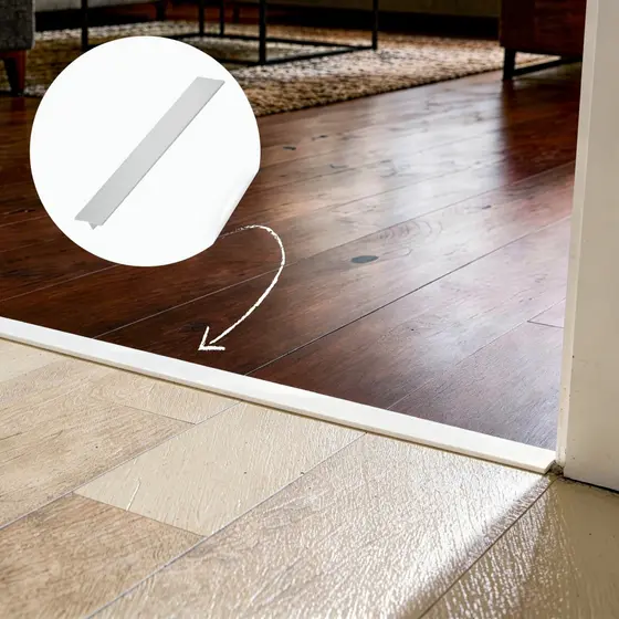 Perfil T Filete - Modelo Branco Em Aço Inox Acm Inox 1m