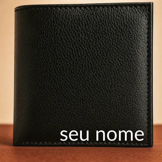 Carteira Masculina Personalizada com Nome – Presente Exclusivo