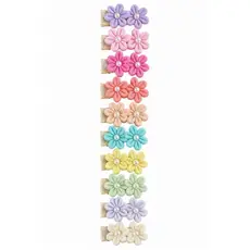 kit 10 Mini Bico de Pato Bebê RN Presilhas para Pouco Cabelo Laço Infantil Delicado